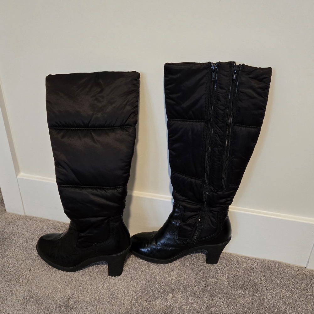 AEROSOLES Black Over the Knee Boots